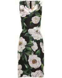 Dolce & Gabbana - Silk Mini Dress-Donna - Lyst