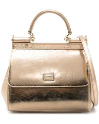 Dolce & Gabbana - Sizilien mittelgroße Lederhandtasche - Lyst