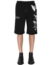 DISCLAIMER - Bermuda With Screen Print - Lyst