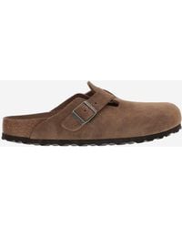 Birkenstock - Boston Suede Mules - Lyst