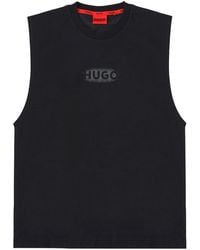 HUGO - Top With Logo - Lyst