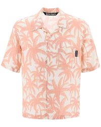 Palm Angels - Camicia Bowling Con Motivo Palms - Lyst