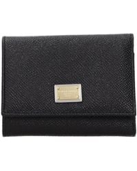 Dolce & Gabbana - Dolce&Gabbana Portafogli Donna Pelle Nero - Lyst