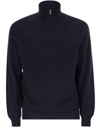 Fedeli - Favonio Persia Cashmere Half Zip Sweater - Lyst