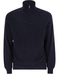 Fedeli - Favonio Persia Cashmere Half Zip Sweater - Lyst