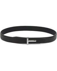 Tom Ford - Hammered Reversible Belt Cinture-Uomo - Lyst
