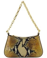 McQueen - T bar mini sac à main Alexander mc queen en cuir marron - Lyst