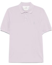Brunello Cucinelli - Logo Cotton Polo Shirt - Lyst