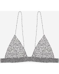 Golden Goose - Crochet Top With Crystals - Lyst