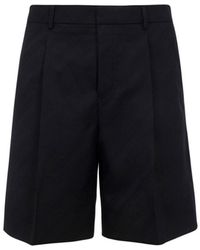 Givenchy - Striped Wool Shorts - Lyst
