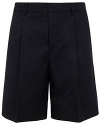 Givenchy - Pantalones cortos de lana a rayas de - Lyst
