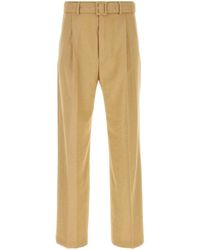 Dries Van Noten - Camel Viscose Blend Pant - Lyst
