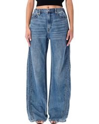 Alexander Wang - Balloon Jogger Jeans With Logo - Lyst