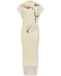 Sportmax - Viale Printed Long Dress - Lyst