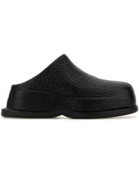 McQueen - Leather Wave Slippers - Lyst