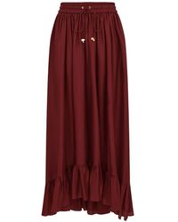 Zimmermann - Aster Silk Maxi Skirt - Lyst