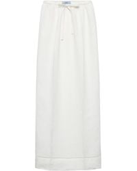 Prada - Geborduurde Rok Met -logo - Lyst