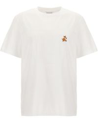 Maison Kitsuné - 'Speedy Fox Patch' T Shirt - Lyst