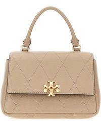 Tory Burch - Cappuccino Leather Mini Charlie Handbag - Lyst