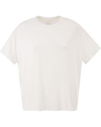 Majestic - Stretch Viscose T-Shirt With Round Neckline - Lyst