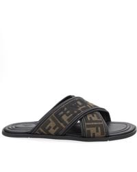 Fendi - Slide Con Logo - Lyst