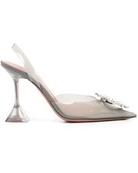 AMINA MUADDI - Begum Glass Slingback Pumps - Lyst