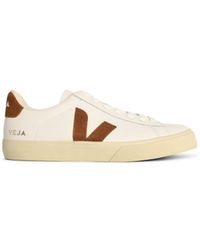 Veja - 'Campo' White Lear und Cognac Sneakers - Lyst