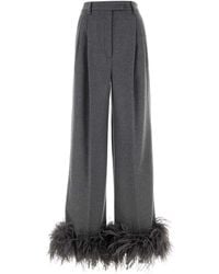 Prada - Cashmere Wide Leg Pant - Lyst
