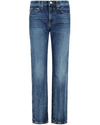 KHAITE - Kaki 'farley' 'lykens' Blauwe Katoenen Jeans - Lyst