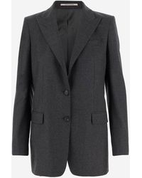 Tagliatore - Single Breasted Wool And Silk Jacket - Lyst