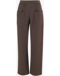 Giorgio Armani - Stretch Silk And Cashmere Pants - Lyst