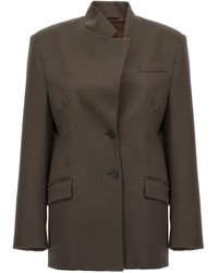 The Attico - De Attico Maxi -schouderriem Blazer - Lyst