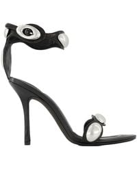 Alexander Wang - Dome Sandalen Aus Leder 105Mm - Lyst