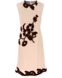 Prada - Light Georgette Dress - Lyst