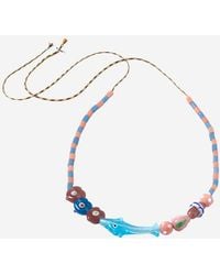 Sorbet Island - Necklace With Dolphins And Glass Beads - Lyst