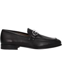 Ferragamo - Giove Herrens Mokassins aus schwarzem Leder - Lyst