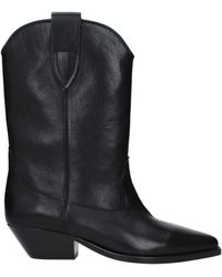 Isabel Marant - Zwarte Leren Enkellaarzen - Lyst