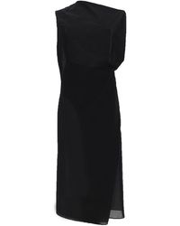 Jacquemus - Midi Dress La Robe Drap Cotton - Lyst