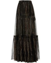 Saint Laurent - Multi Color Printed Skirt - Lyst