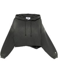 Golden Goose - Star/ W's Oversize Cropped Hoodie/ Sunfaded Wash/ Star Print - Lyst