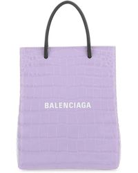 Balenciaga - Lilac Leather Handbag - Lyst