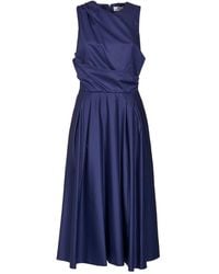 Elisabetta Franchi - Draped Bodice Evening Dress - Lyst