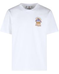 CASABLANCA - 'Egyptian Arch' Cotton T Shirt - Lyst