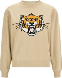 KENZO - Felpa in cotone cappuccino - Lyst