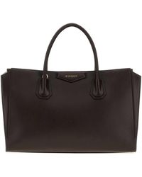 Givenchy - Dark Leather Medium Antigona Catchall Shopping Bag - Lyst