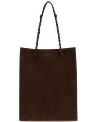 Jil Sander - Chocolate Suede Tangle Shopping Bag - Lyst