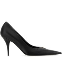 Balenciaga - Leather Avenue Bb Editor 90 Pumps - Lyst