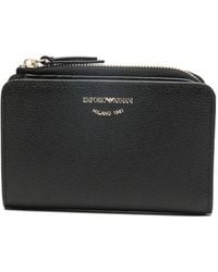 Emporio Armani - Leahter Bifold Wallet - Lyst