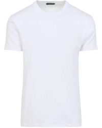 Tom Ford - Geperforeerd T-shirt Met Ronde Hals - Lyst