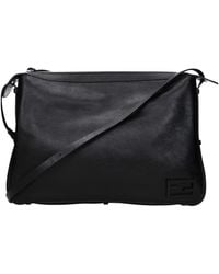Fendi - Borse A Tracolla Simply Donna Pelle Nero - Lyst